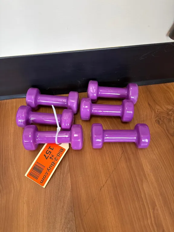 (6) 3 Pound Free Weights