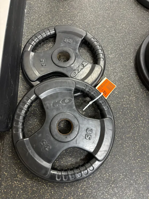 (2) TKO 35 Pound Dumbbells