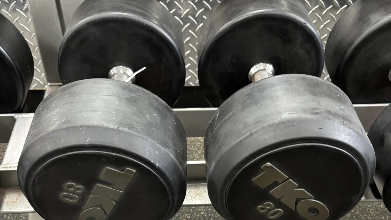 (2) TKO Free Weights 80 Pounds