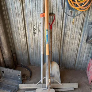 Broom, 2- squeegees, 2- scrapers and shovel