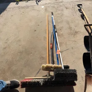 Assortment of brooms