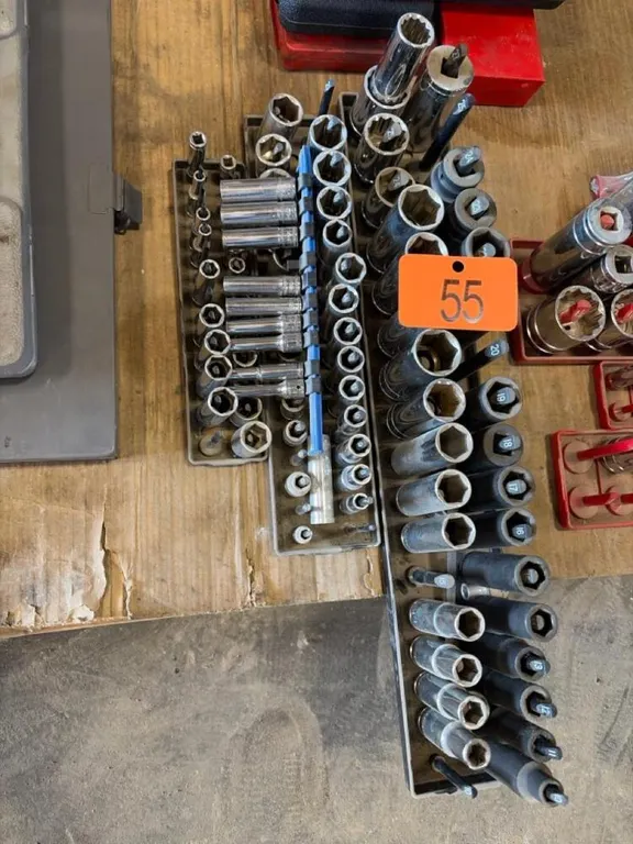 Assortment of metric sockets