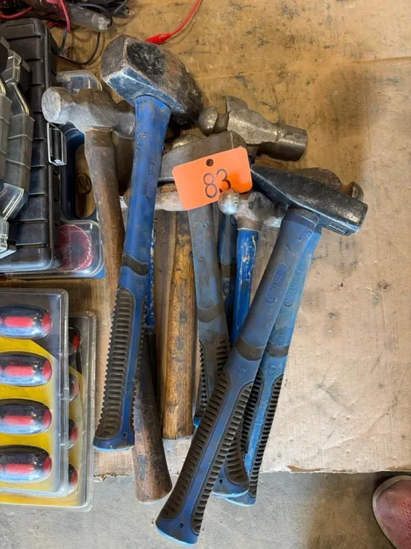Assorted hammers