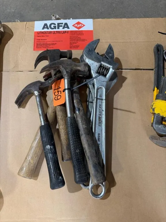 Assortment of hammers & wrenches