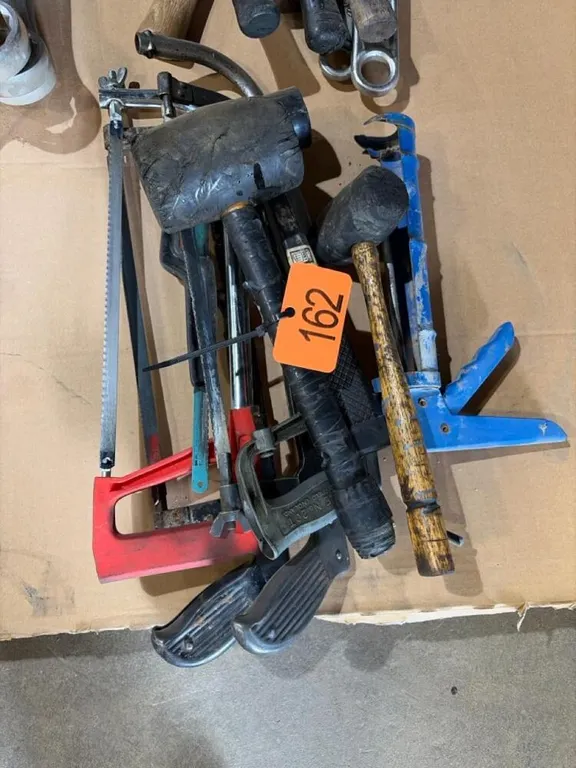 Hack saws, caulking gun, rubber hammers