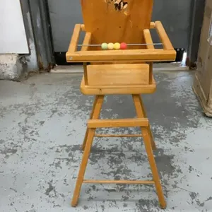 VINTAGE WOODEN DOLL HIGH CHAIR