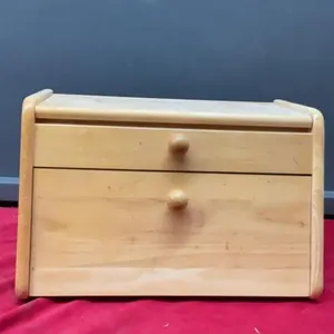 WOODEN BREAD BOX