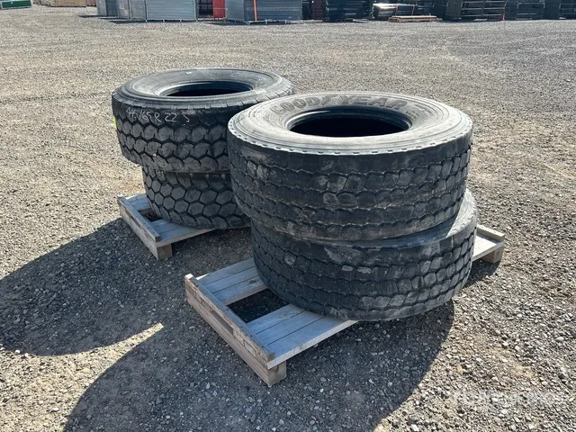 Quantity of (4) 445/65R22.5 Tires