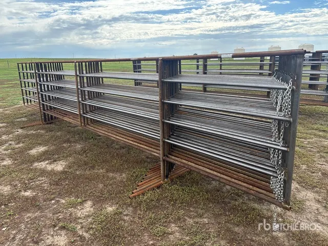Quantity of (10) 5 ft x 24 ft Livestock Panel (Unused)