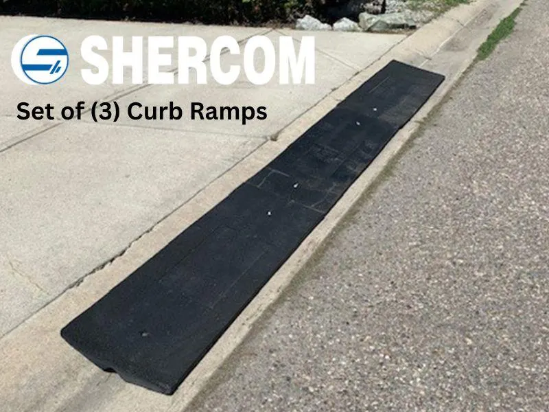 Set of (3) Curb Ramps from Shercom, Saskatoon (Retail Value $500)