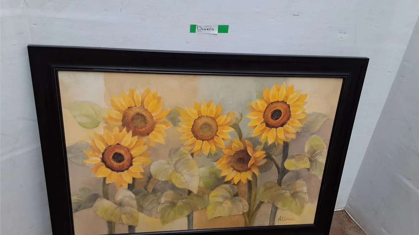 *Framed Sunflower Print 41" x 29"- Can't Ship