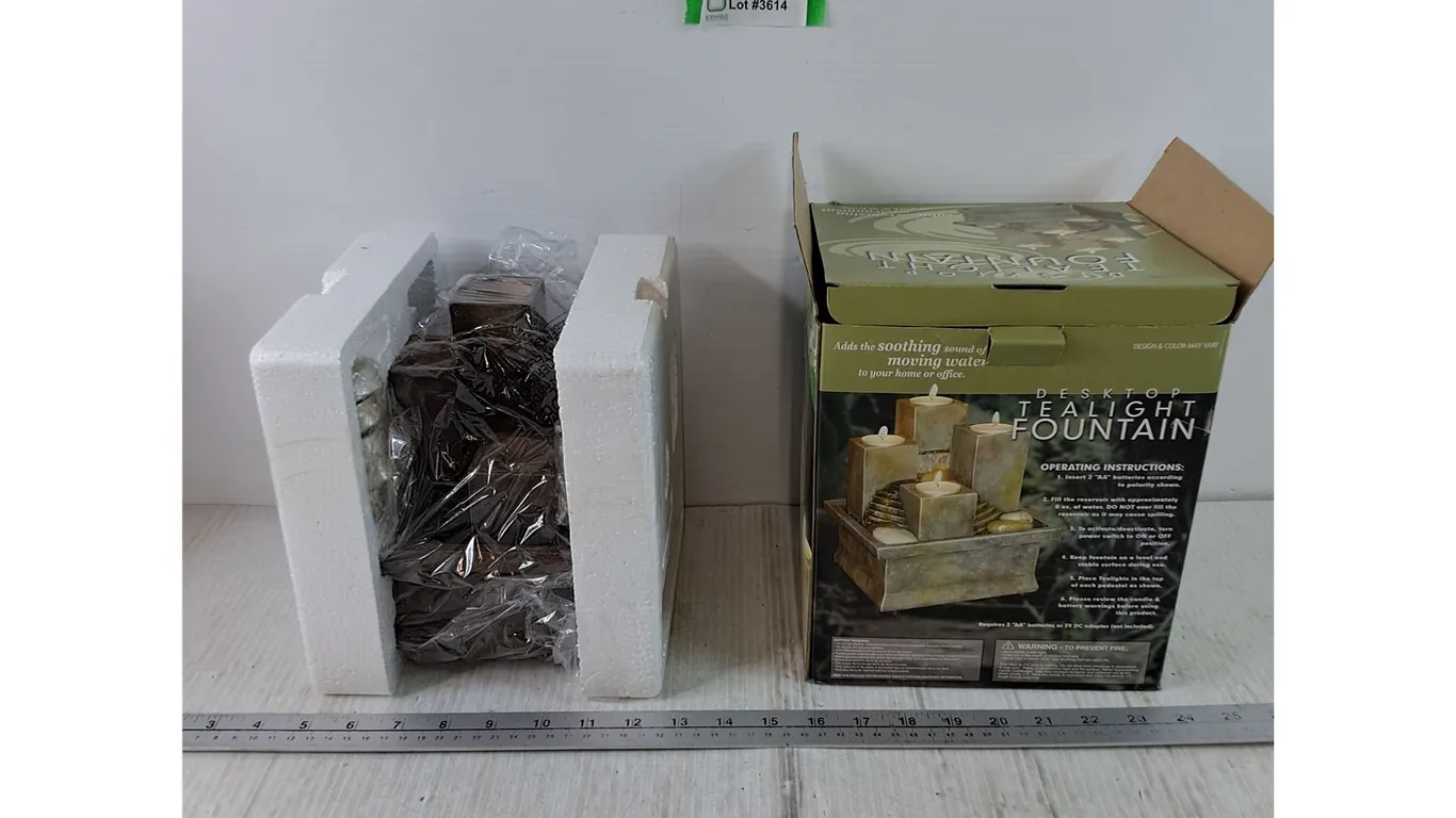 Desktop Tea Light Fountain with Box