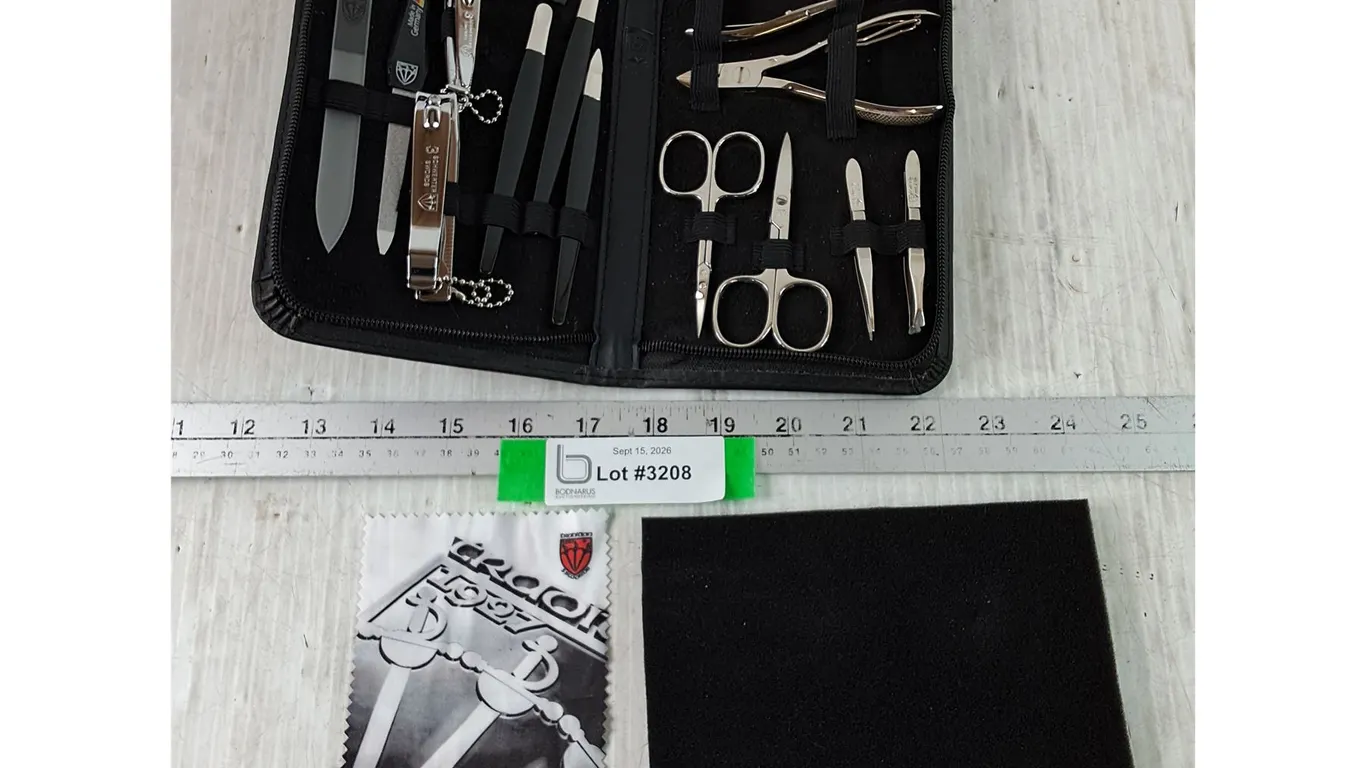 Deluxe German Made Manicure Set with Black Case