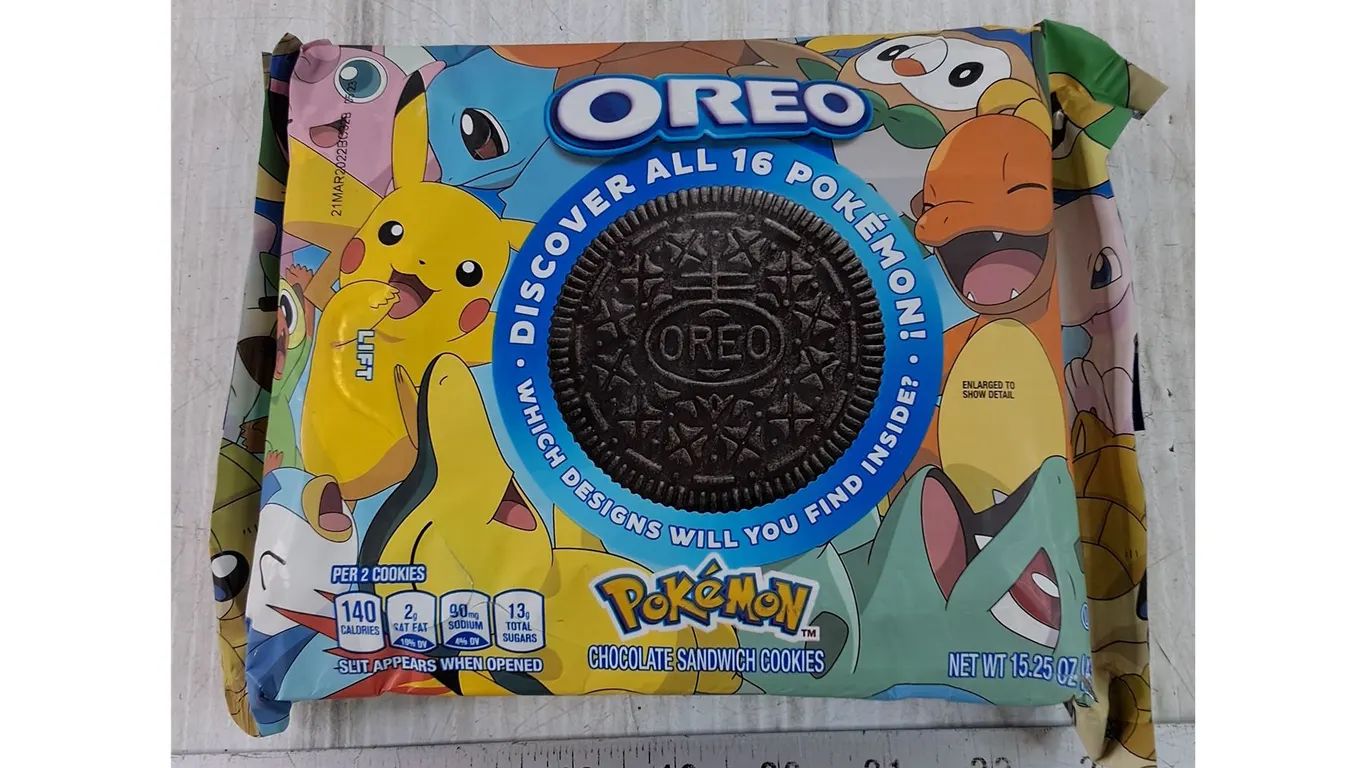 Pokémon Oreos 2021 Sealed, Expires March 2022