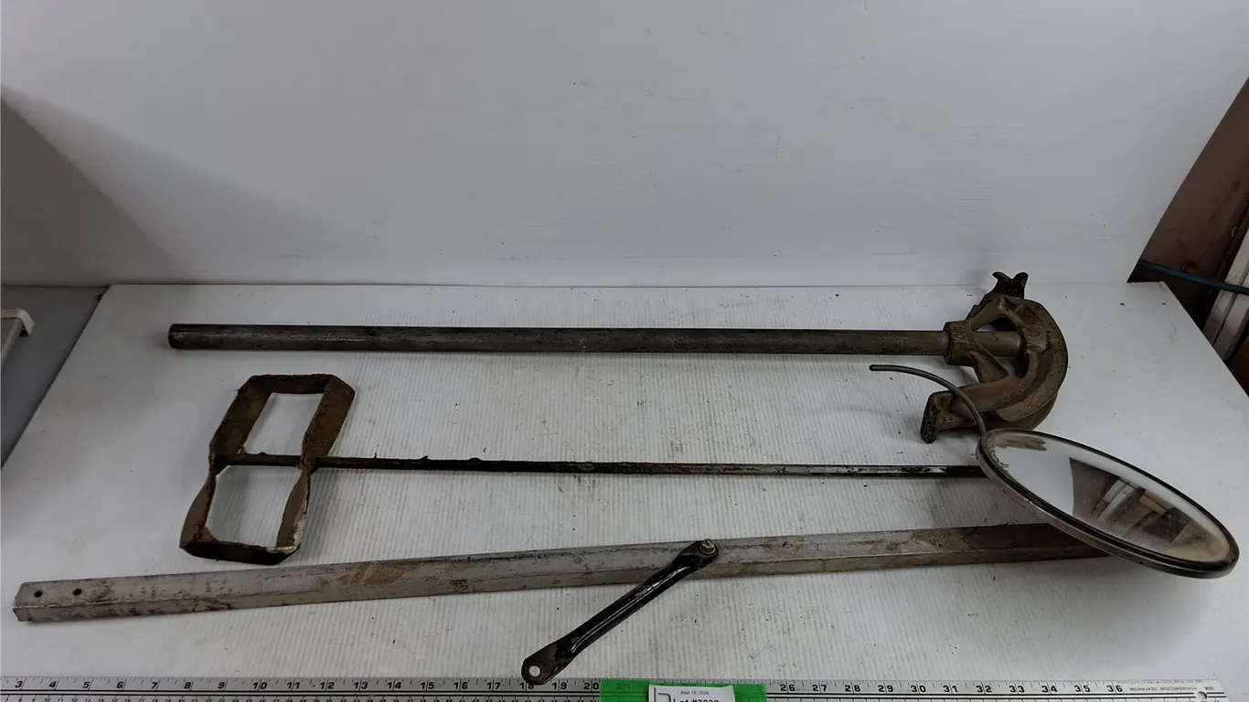 Pipe Bender, Concrete Mixer, Angled Mirror, PICKUP ONLY