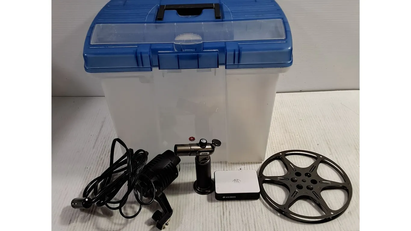 Plastic Tote,Reel,Video capture Device,Butane Torch,Video Light
