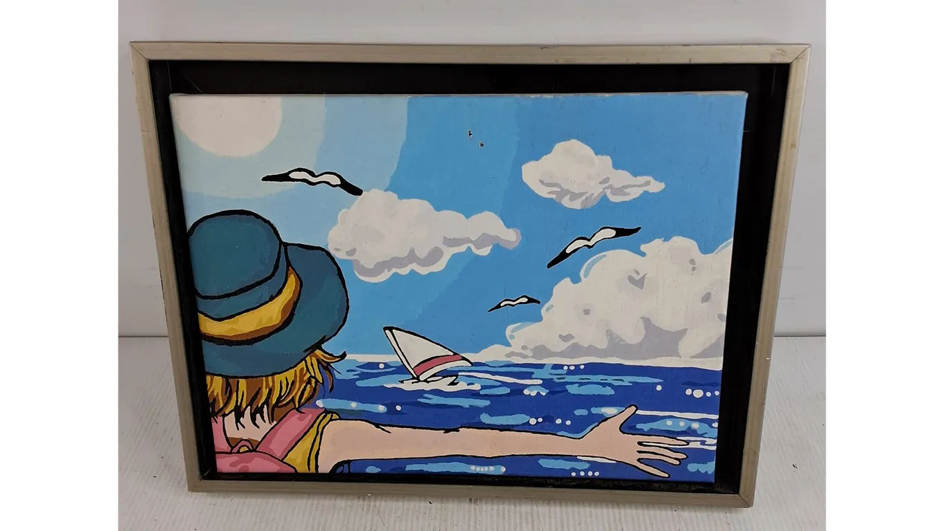 Framed Wall Art Painting 18" x 14"