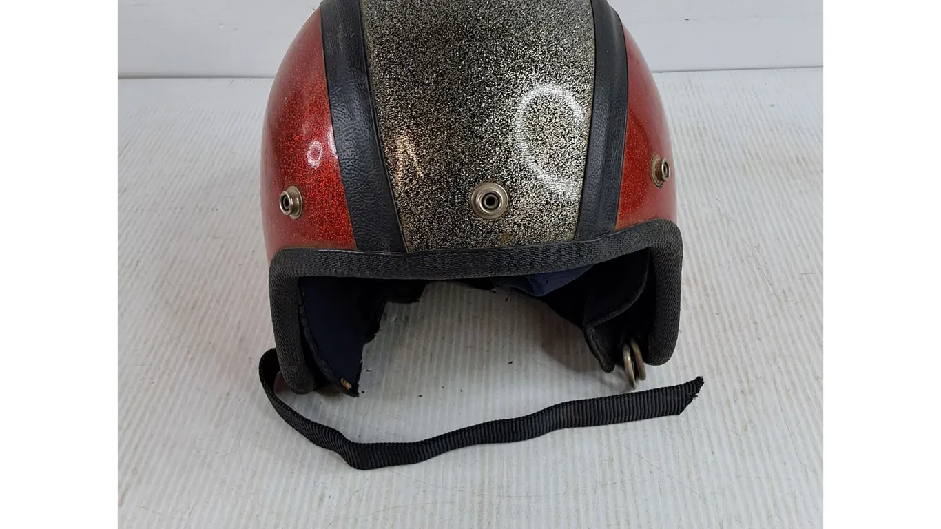 Vintage Motorcycle Helmet - Size S