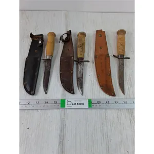 (3) Vintage Mora Scout Knives with Sheaths-Made in Sweden