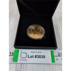 1 Oz. Maple Leaf Gold Plated Coin-Cannot Authenticate