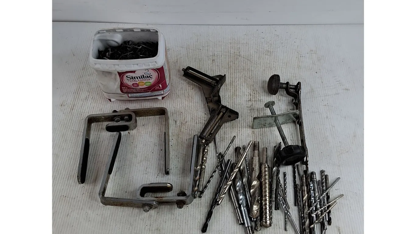Brake Piston Tool, Screws, Drill Bits, Misc