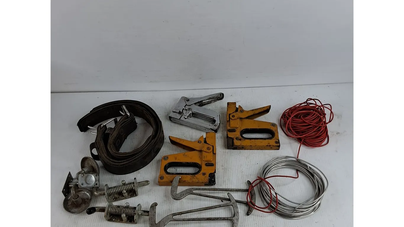 Belts, Staplers, Wires & Assorted Hardware