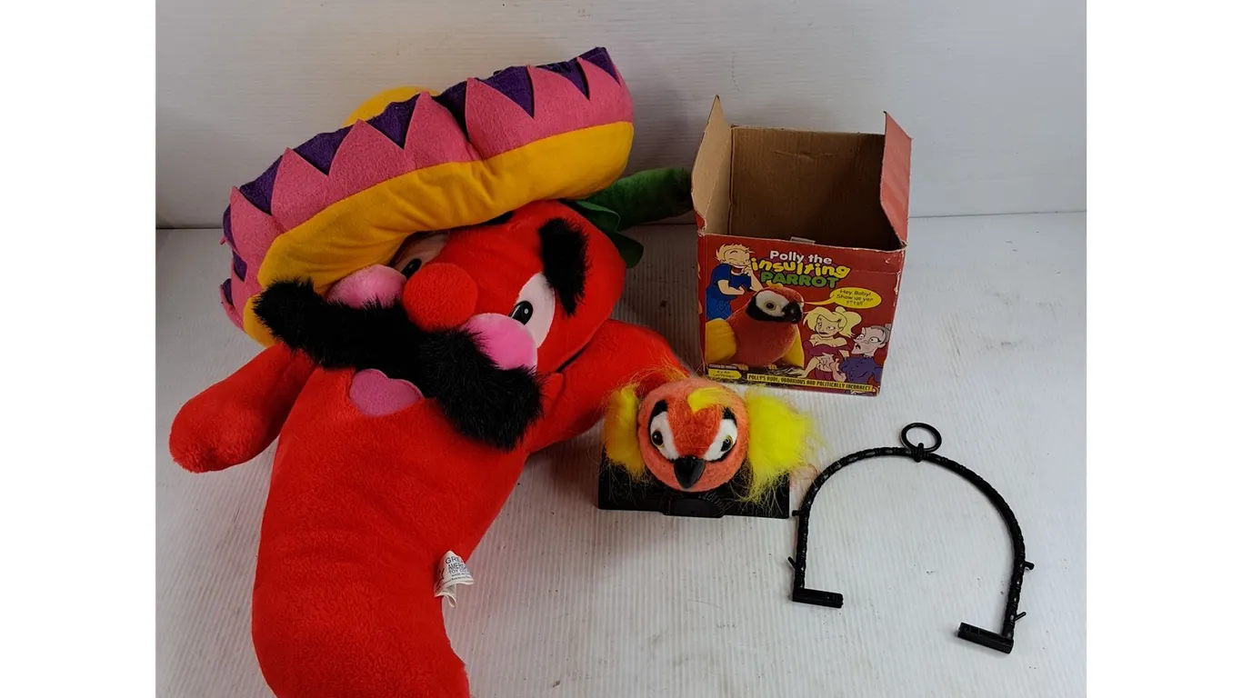 Plush Mexican Pepper, Polly The Insulting Parrot - As Is
