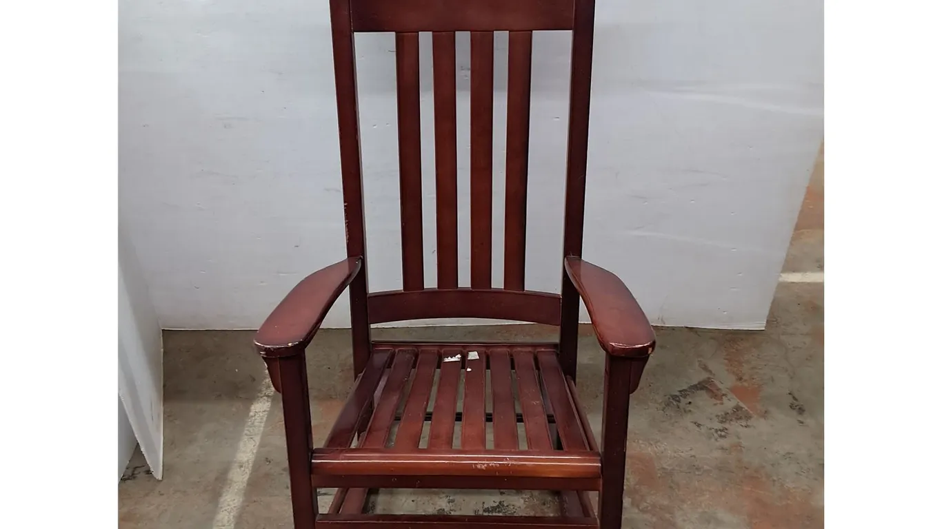 *Wooden Rocking Chair 45.5" Tall- Can't Ship