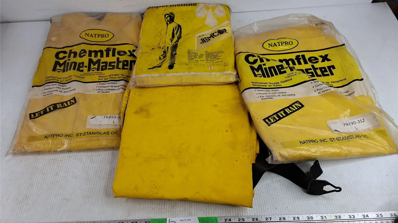 Jemcor & Chemflex Mine Master Rainwear - Size M & L