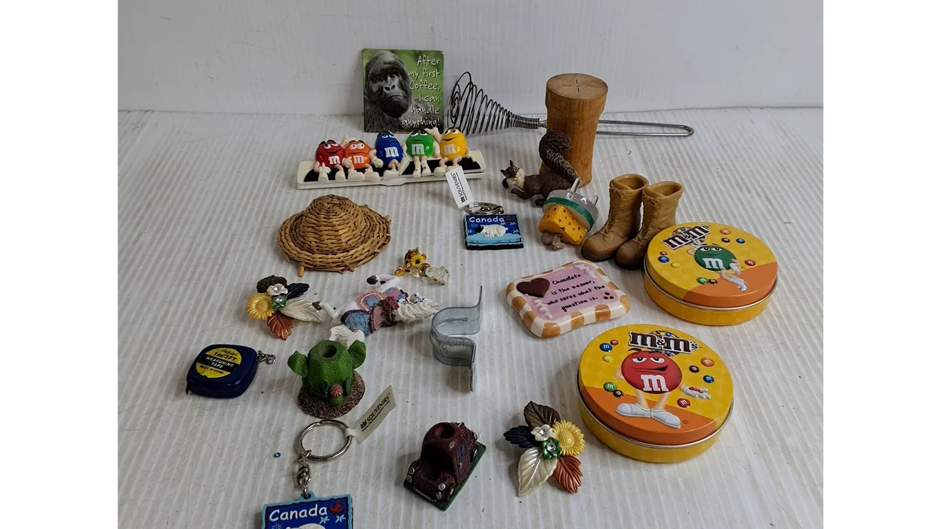 Assorted Ornaments, Keychains, Magnets, Misc
