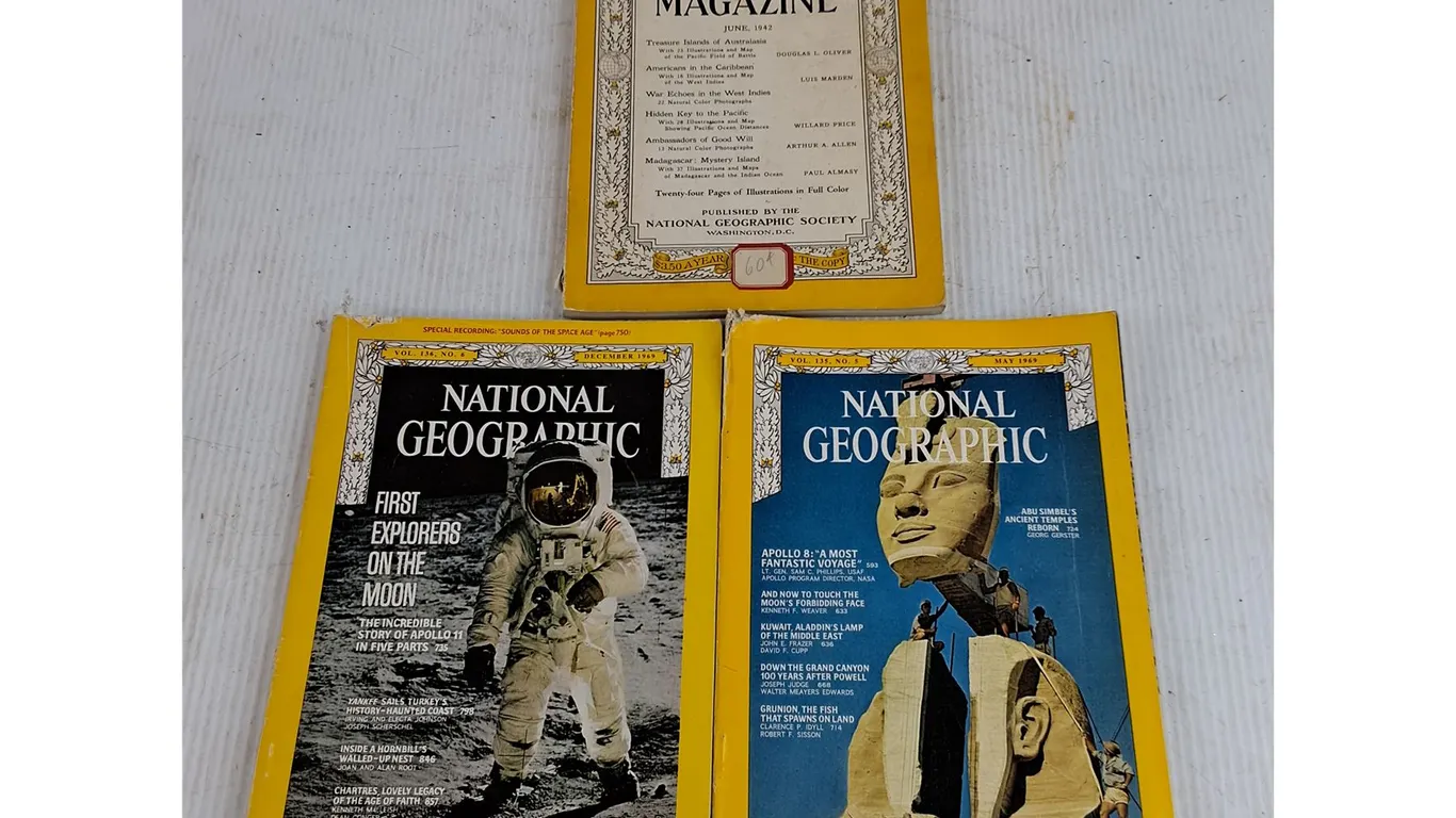 Vintage National Geographic Magazines