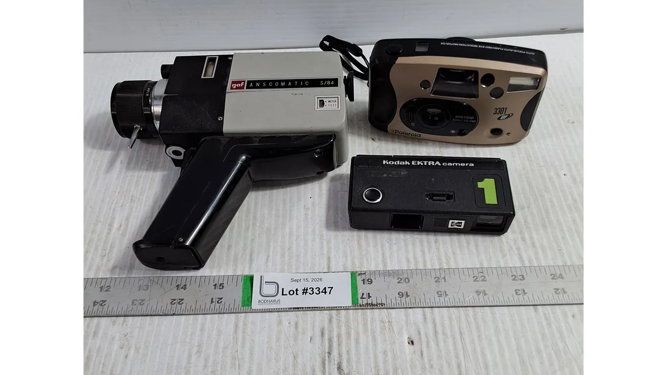 Vintage GAF Anscomatic Super 8 Movie Film Camera-as is,Kodak and Polaroid Film Cameras