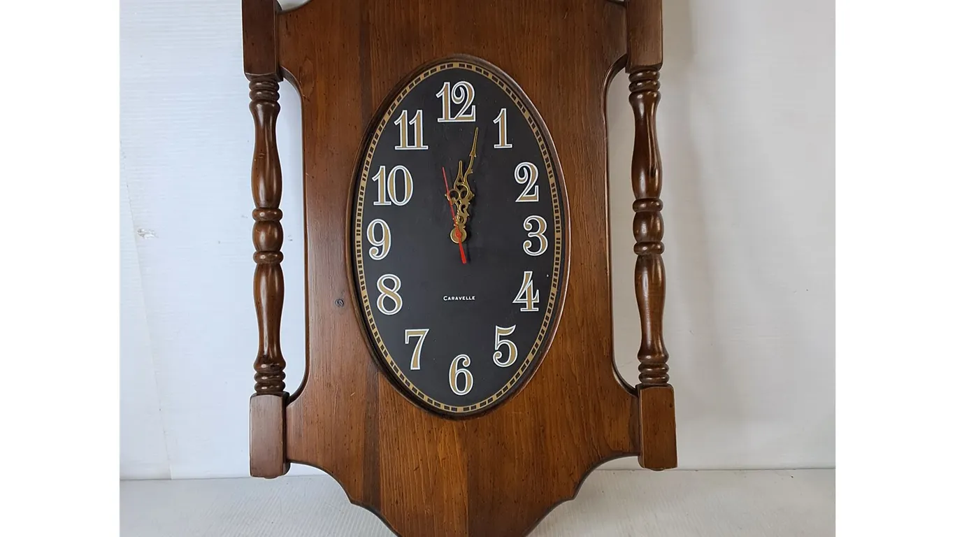 Caravelle Wooden Clock 15"x29" ( cannot ship)