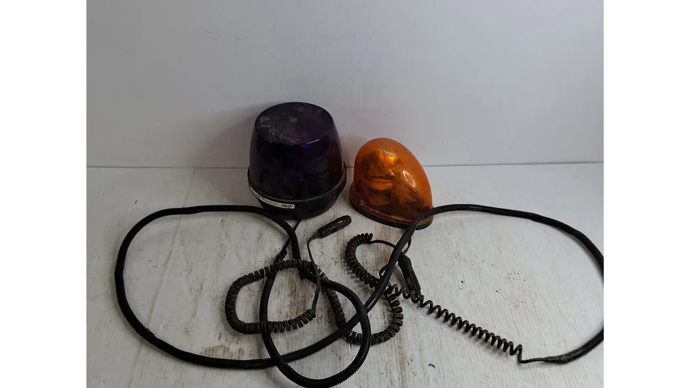 (2) Vehicle Roof Mount Safety Lights - Untested, As is