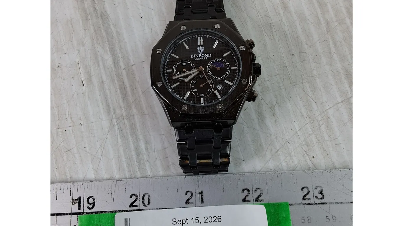 Binbond Quartz Black Watch