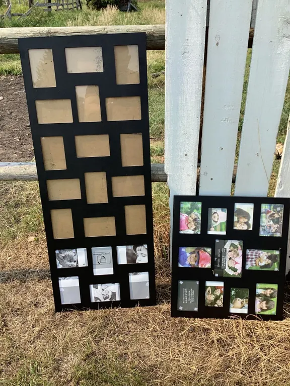 Two Multi-Opening Black Photo Collage Frames