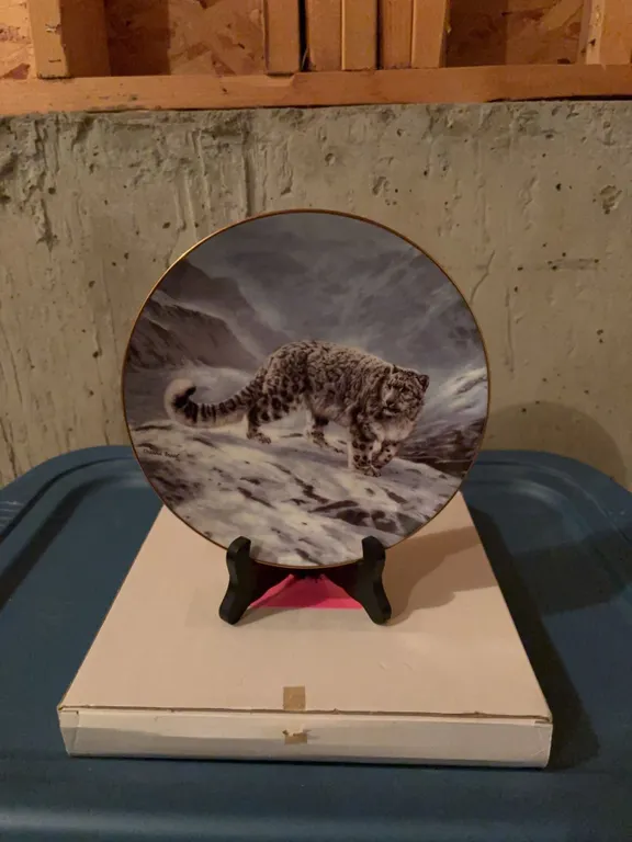 1991 W.S. George "Fleeting Encounter" Fine China Collector Plate by Charles Fracé
