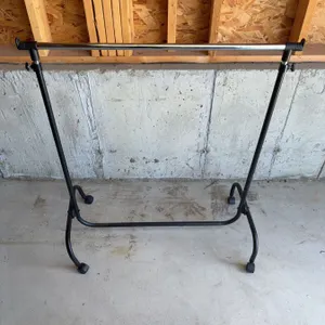 Adjustable Metal Garment Rack with Casters