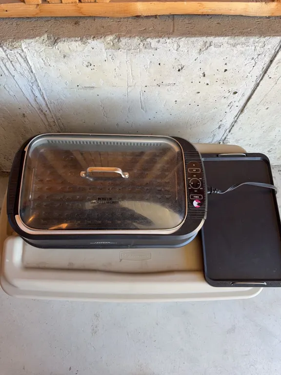 Power Smokeless Grill Electric Indoor Grill With Lid And Griddle Plate