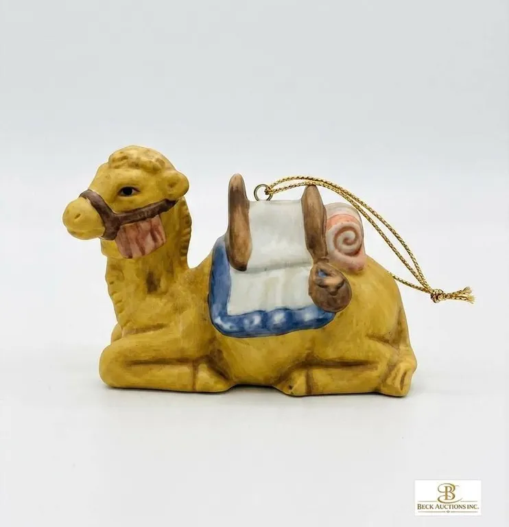 Goebel Camel Porcelain Ornament with Saddle 2000