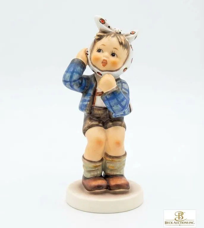 Goebel Hummel Figurine Boy with Kerchief West Germany