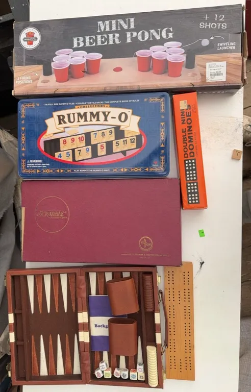 Board and Parlor Games Lot Including Selchow & Righter Scrabble, Backgammon, and more