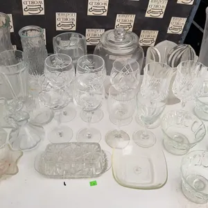 Cut And Pressed Glass Drinkware, Bowls, Vases, And Serving Pieces