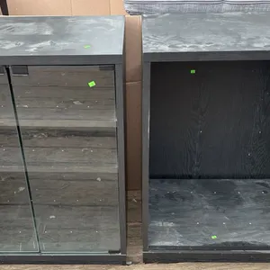 Black Wooden Display Cabinets