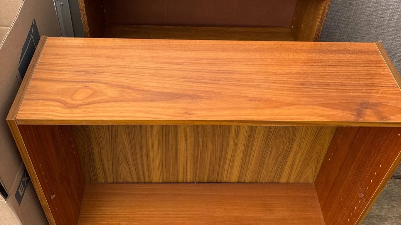 Laminated Particleboard Bookcases, 2 Shelves Each