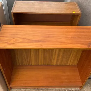 Laminated Particleboard Bookcases, 2 Shelves Each