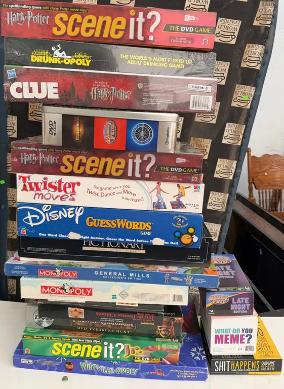 Board and Party Games including Monopoly and Scene It?