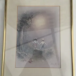 Framed Signed Print by Andre Brousseau, 11x14 Inches