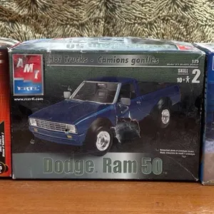 3 Unassembled Car Model Kits – AMT and Revell