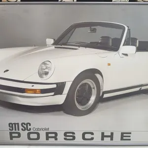 Framed Porsche 911 SC Cabriolet Poster, 36x24 Inches